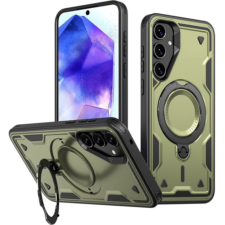 Védőtok, Samsung Galaxy A17, Zöld