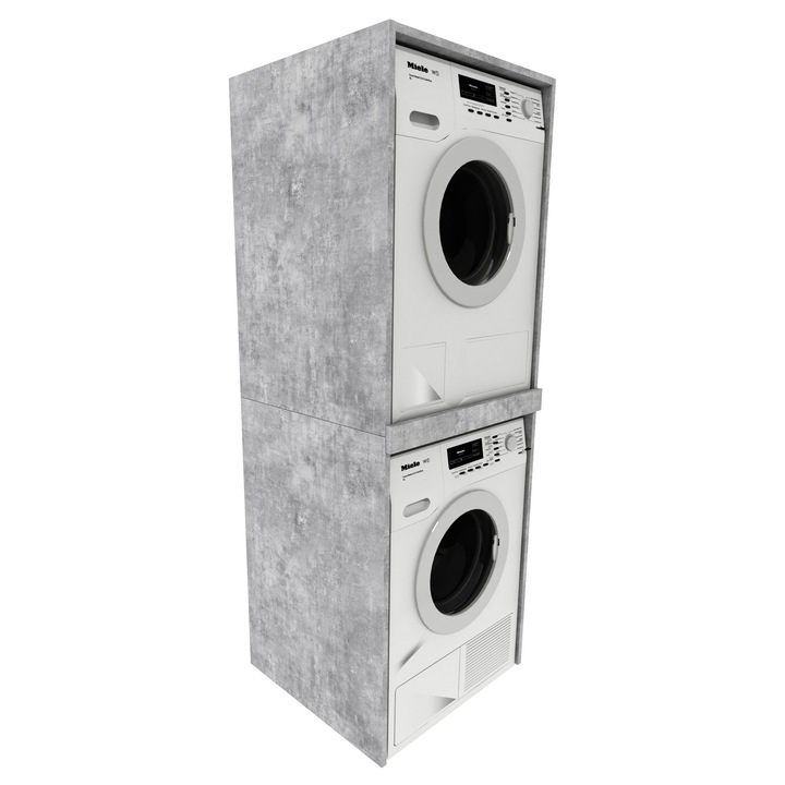 Dulap coloana pentru masina de spalat, MRBLS_HOME, 66x180x51,2 cm, design elegant, constructie durabila