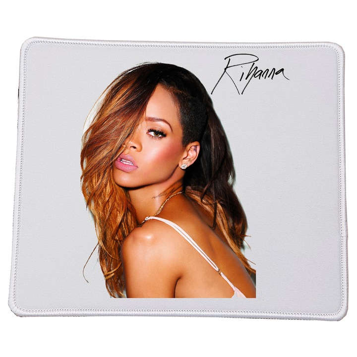 Mousepad Rihanna No.4, 23x20cm, suprafata de calitate, baza antiderapanta