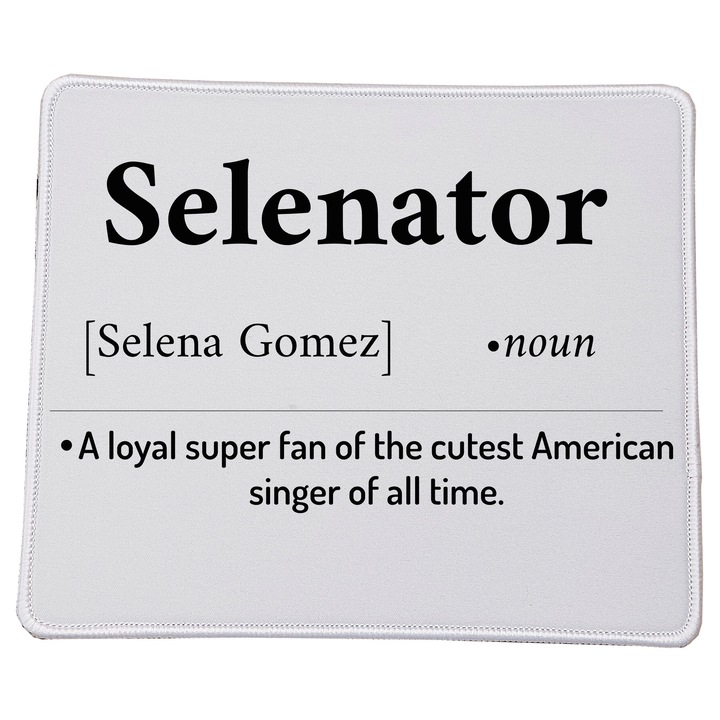 Mousepad rectangular Selena Gomez, 23x20cm, calitate inalta, durabil
