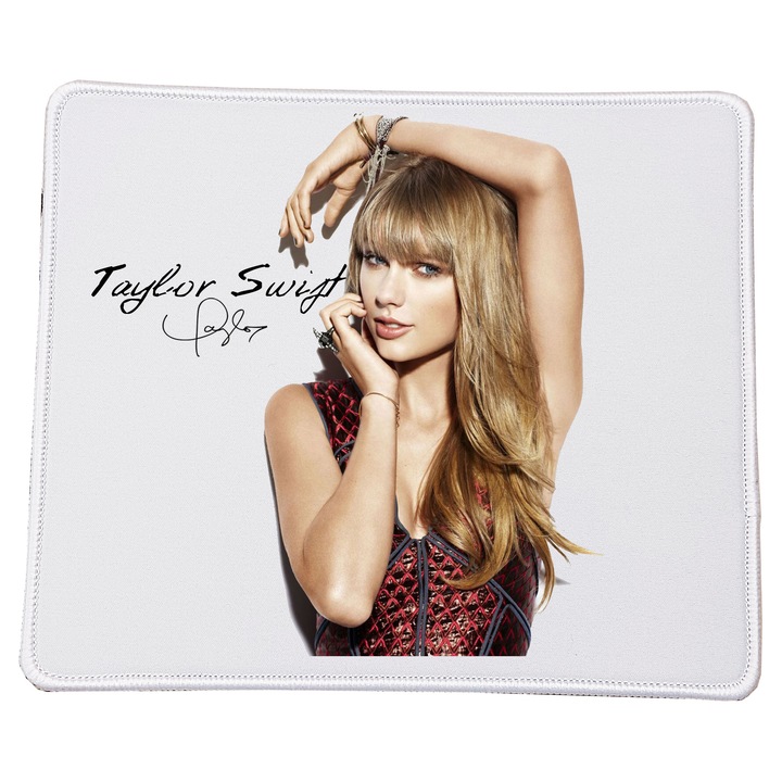 Mousepad 23x20cm, calitate superioara, design Taylor Swift, antiderapant