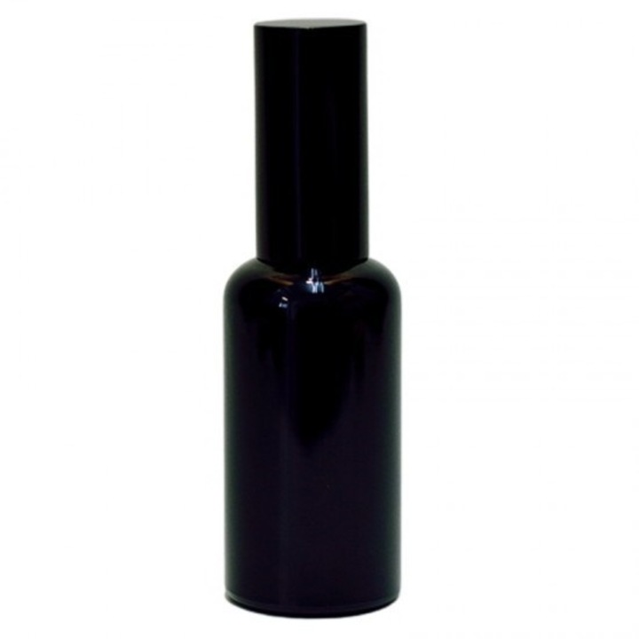 Sticla neagra cu pompa pulverizatoare, pompa pulverizatoare GL18 neagra, 50ml