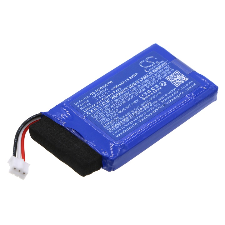 Baterie TECHTEK CS-PDR402TW Li-ion 1200mAh