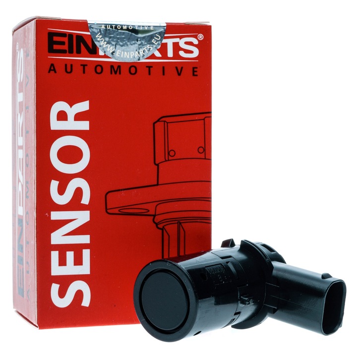 Senzor parcare EinParts Automotive, ultrasonor, 3 porturi, negru, set pentru Ford Focus II, C-Max, Transit
