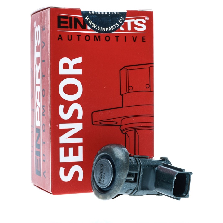 Senzor de parcare EinParts Automotive, 2 porturi, negru, set pentru Mitsubishi Colt, Pajero, Outlander