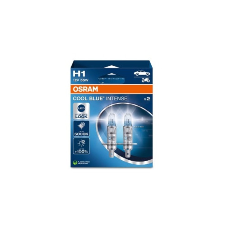 Set Becuri Osram H1 Cool Blue Intense Next Gen 55W
