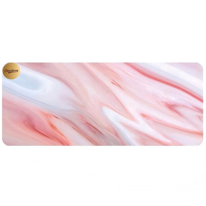Mousepad mare XL, Omelivon, texturat, impermeabil, 80x30cm, baza antiderapanta