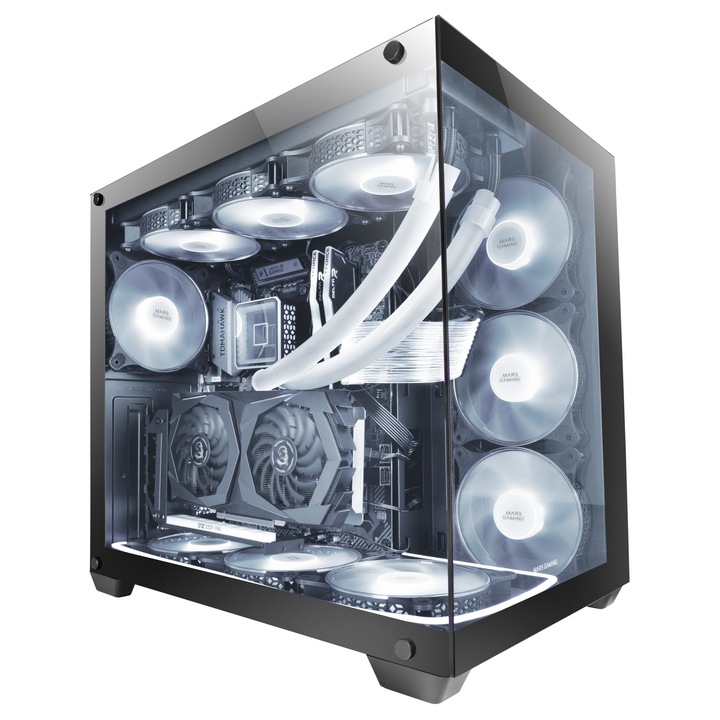 GRT FAN Gaming Asztali PC Rendszer Intel Core i5-14400F processzorral akár 4.7Ghz-ig, Folyadékhűtés, 32GB DDR5, 1TB SSD M.2, GeForce RTX 5070 12GB GDDR7