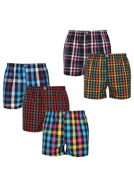 Set 5 boxeri barbati Horsefeathers Sonny, multicolor, bumbac, 2XL INTL