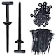 Catarame pentru cabluri universale, TEBNAILD, set 200 bucati, nylon, pentru caroserie SUV