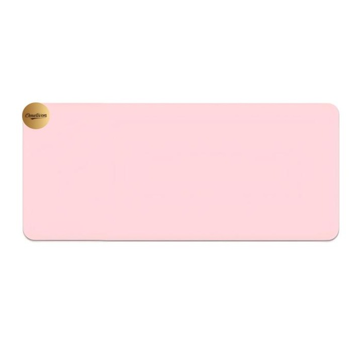 Mousepad mare, Omelivon, 80x40cm, roz neon, impermeabil, baza anti-alunecare