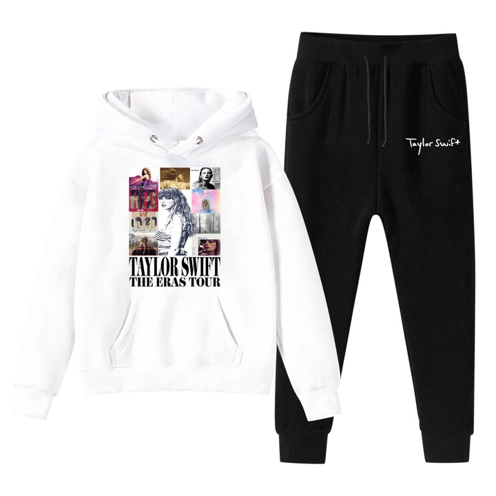 Детски екип, Модел Тейлър Суифт The Eras Tour, поларен суичър, бял