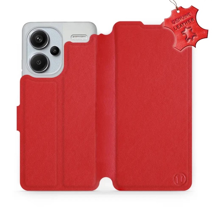 Калъф, Mobiwear - Leather - L_RDS за Xiaomi Redmi Note 13 Pro Plus 5G, Червено