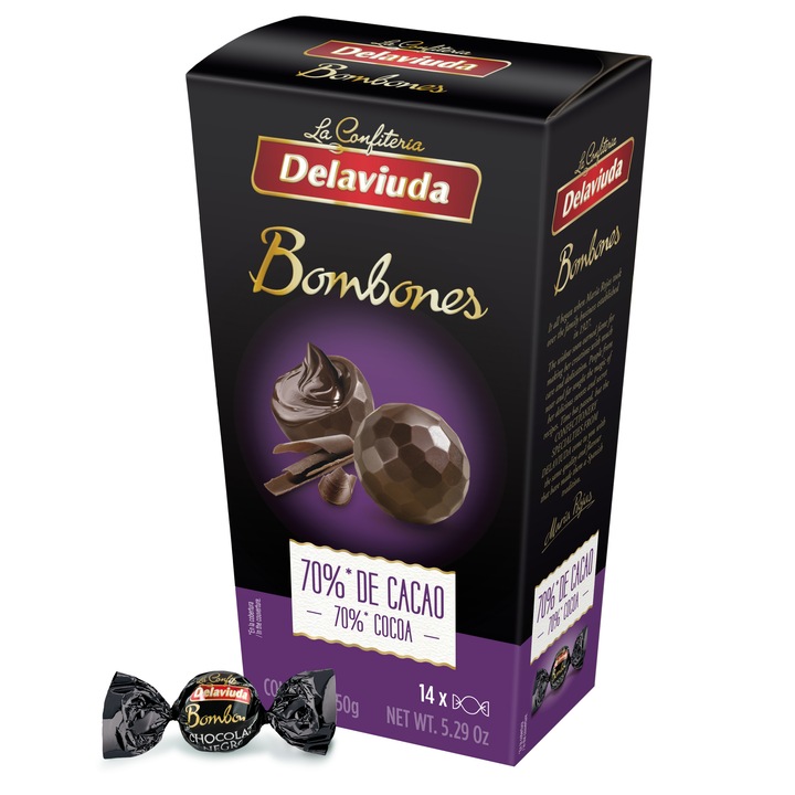 Delaviuda Praline ciocolata neagra 150g