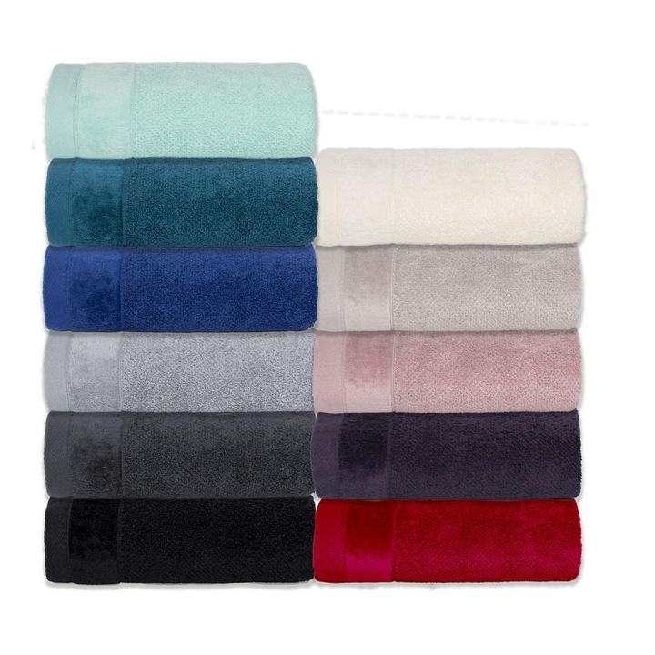 Prosop de baie Detexpol, Vito, 70x140cm, bumbac frotte 550g/m2, crem