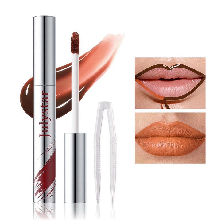 Ruj gloss hidratant, non-sticky, cu acid hialuronic si ulei de migdale, nuante variate, set, JULYSTAR