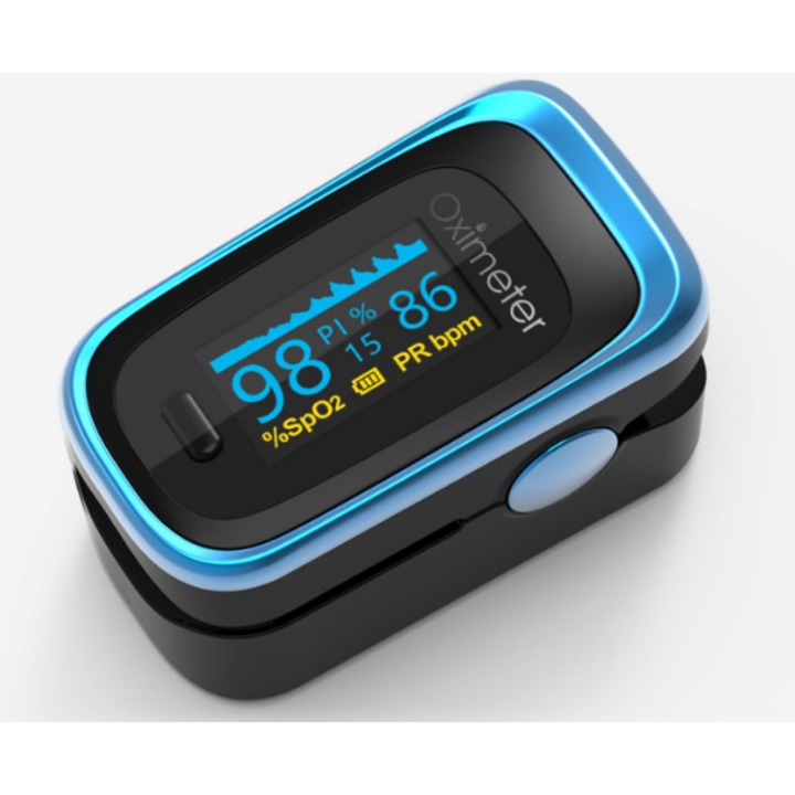 Пулсоксиметър, с TFT дисплей, 50 грама, за пръст