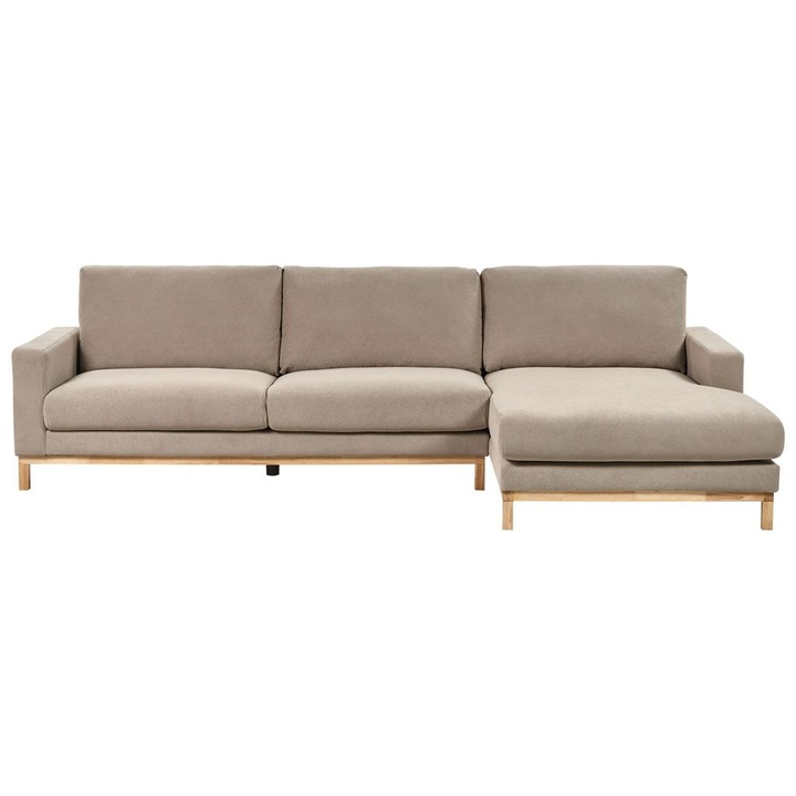 Coltar cu 4 locuri, Beliani, Taupe Stanga