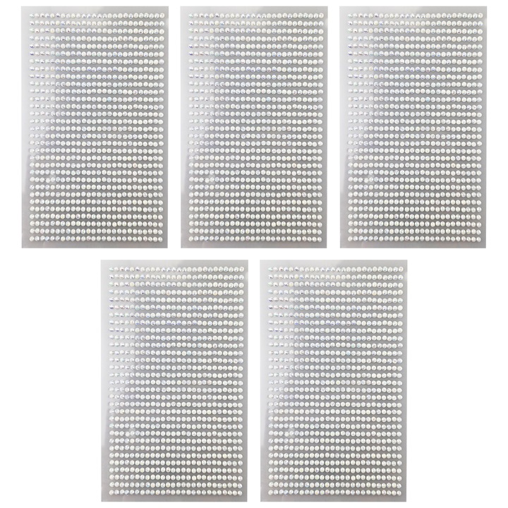 Öntapadós kristálykészlet, Netuno, akril, barkácsprojektekhez, dekoratív, 3 mm, 0,1 kg, 3 x 10 cm, többszínű, 806 db