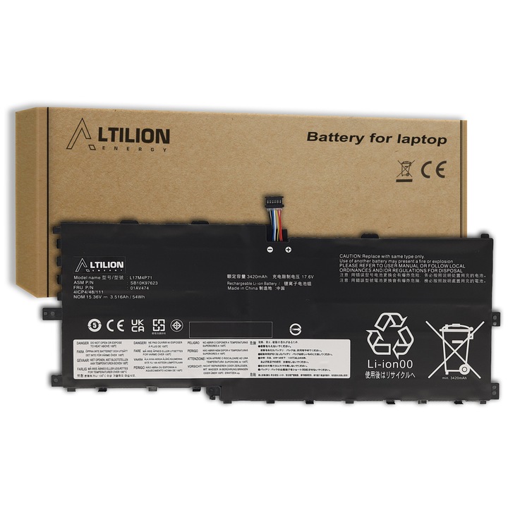 Akkumulátor L17M4P71 L17C4P71 L17M4P73 01AV474 Lenovo ThinkPad X1 Yoga 3. generáció