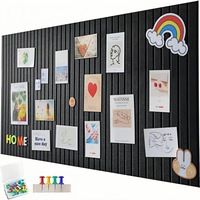 Set 12 Panou tapitat pentru decorarea, Wacorresi®, Panou tapitat perete, 30 x 30 cm, autoadeziv si acustic, perfect pentru living, dormitor sau birou, ofera un decor elegant si modern, Negru