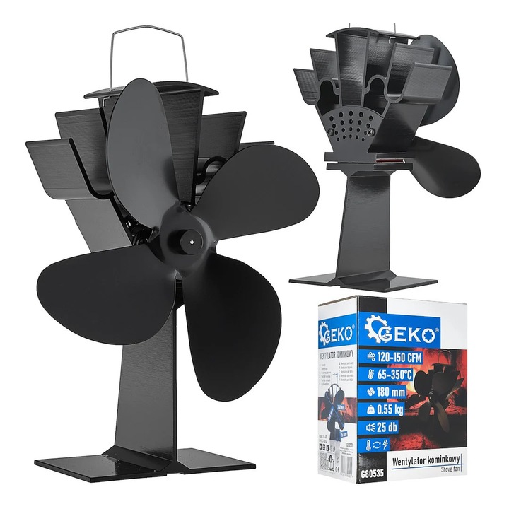 Termoelektromos ventilátor kandallóhoz, Geko G80535