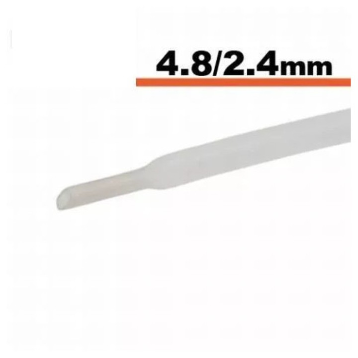 Tub Termocontractibil Transparent 4.8mm/ 2.4mm 0.5m