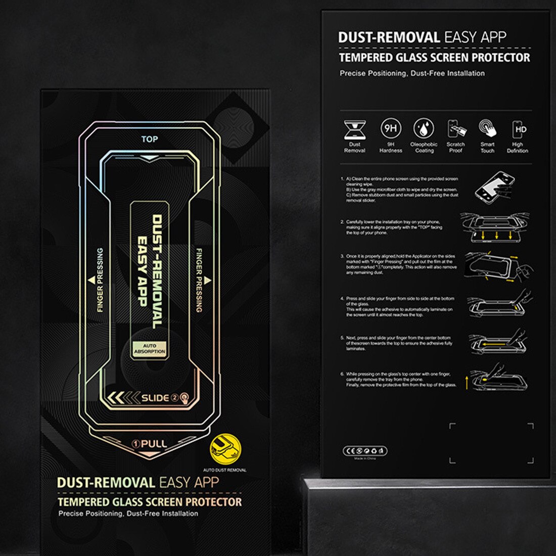 Folie protectie pentru iPhone 17 Pro, DEISNGB, sticla temperata, tehnologie automata de eliminare a prafului, advanced touch sensitivity, acoperire oleofoba, anti-amprente