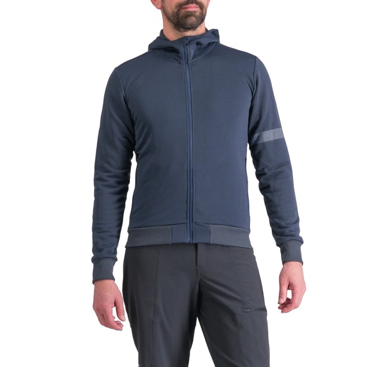 Sportful Giara FW 2023 férfi kerékpáros pulóver, tengerészkék, Fekete