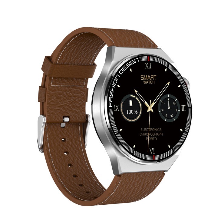 Ceas Smartwatch Tio Stil Militar Rezistenta la apa IP68 Inot Fitness Bataile inimii Monitorizeaza Oxigen sange 24 Sporturi Camuflaj Verde