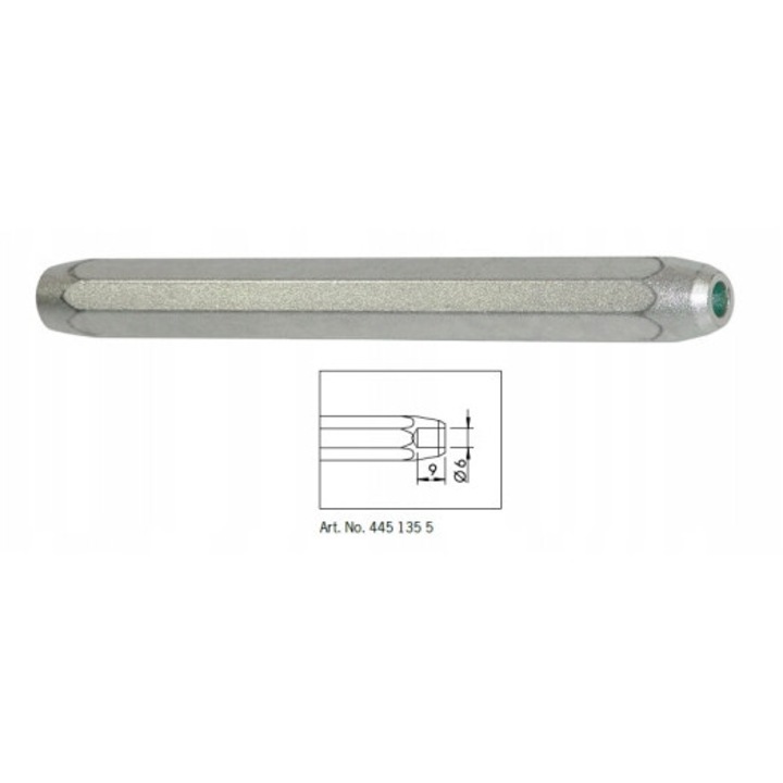 Dală cu cap 14 mm Rennsteig pentru cuie 6x9 mm, 135 mm, 120 g