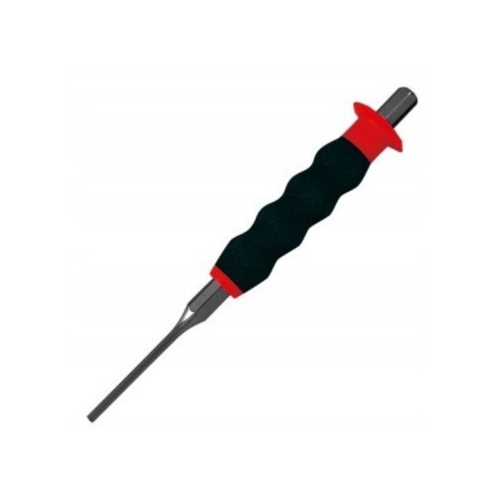 Perforator cu maner ergonomic din cauciuc, 9mm x 220mm, otel crom-vanadiu, King Tony