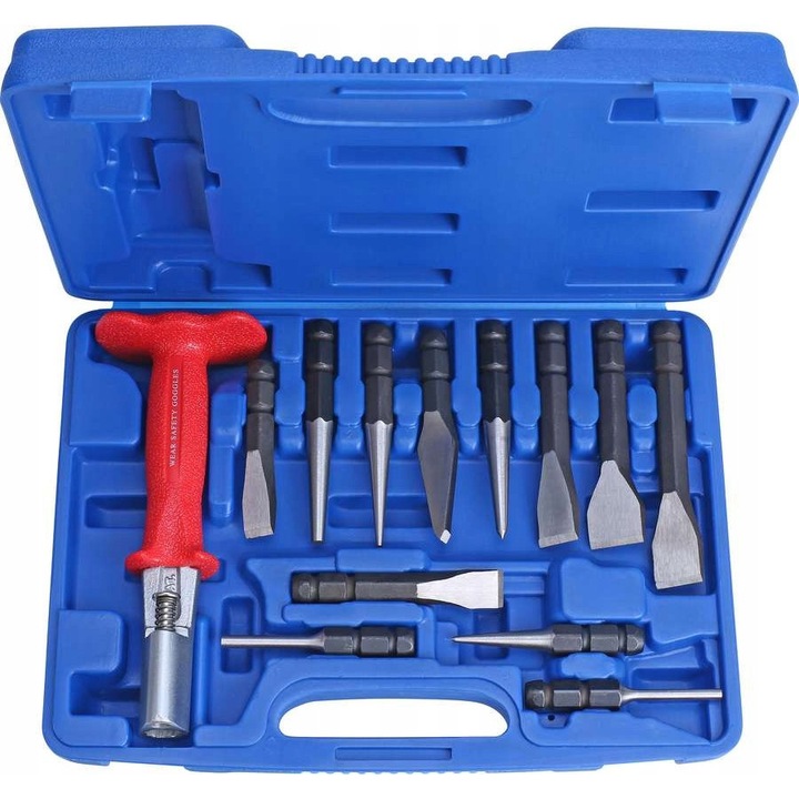Set 14 Piese Taietor Tabla, Condor, Utilizare cu Impact, Otel, 0.454 Kg