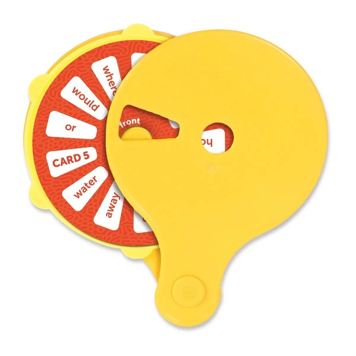 Set activitati educative, Learning Resources, Rotita cuvintelor uzuale, 12 carti Quiz, engleza, 5 ani+