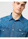 Férfi ing Wrangler, Western modell, regular fit, 100% pamut, sötétkék (olive breeze)