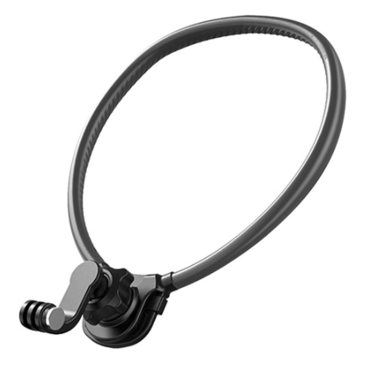 Suport de gat pentru camere de actiune GoPro/DJI cu eliberare rapida, include adaptor 360, adaptor GP si curea