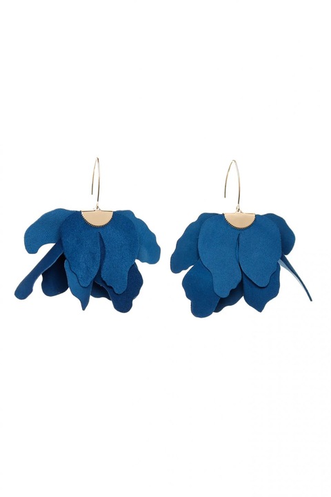Cercei floare mare - Jeans Blue, HAIART