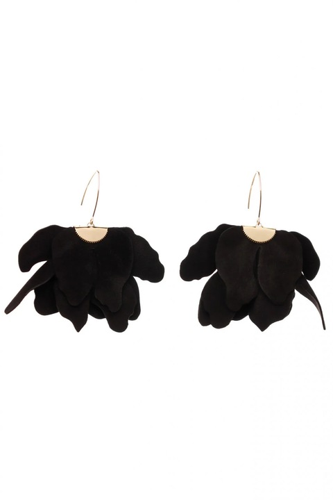 Cercei floare mare - Negru, HAIART