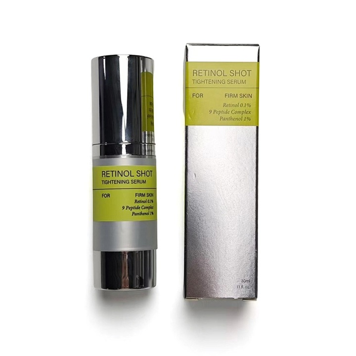 A-vitaminos retinol feszesítő szérum: finomítja a pórusokat, csökkenti a ráncokat és a finom vonalakat, feszesíti a bőrt, 30ml, A1