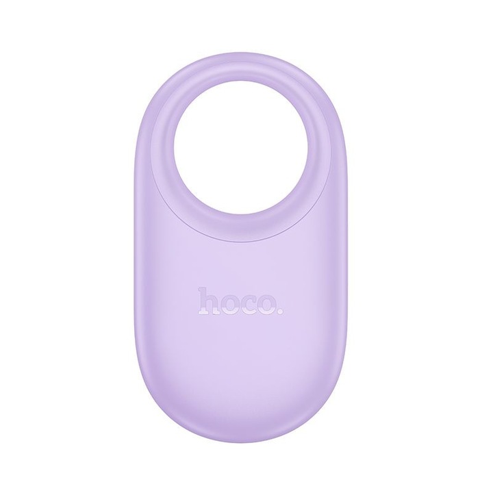 Hoco E94 okos Bluetooth lokátor – kulcs, táska, autó, háziállat nyomkövetésére, lila, Apple Find My kompatibilis
