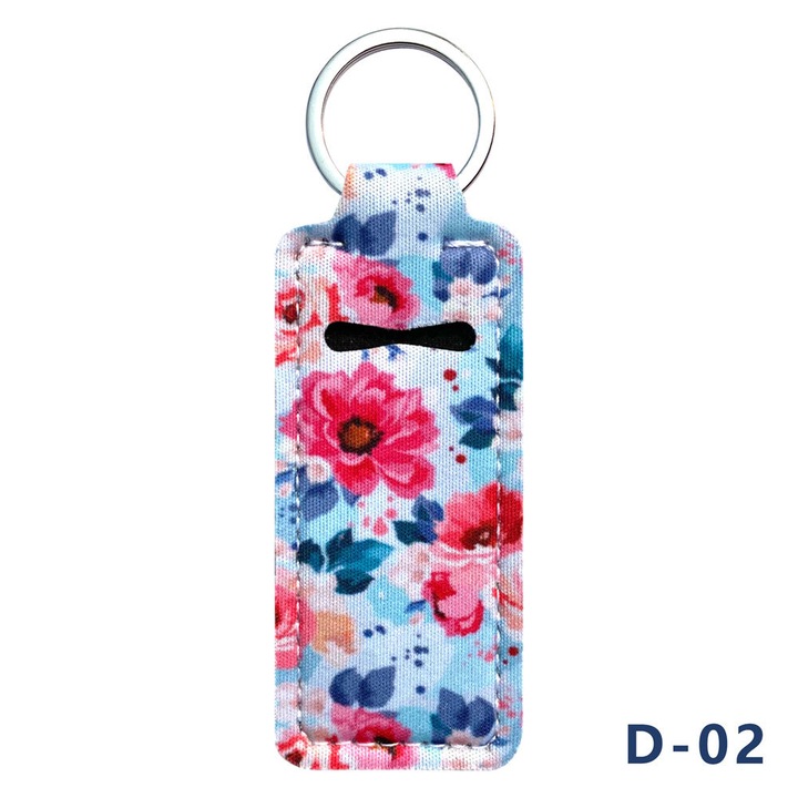 2 db Kulcstartó Ajakbalzsam Rendezőkészlet, Bohém Design, Többszínű, 10x4cm