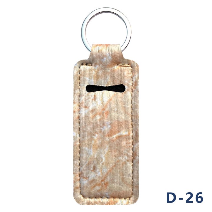 2 darab kulcstartó ajakbalzsam rendszerező, bohém design, arany, 10x4cm