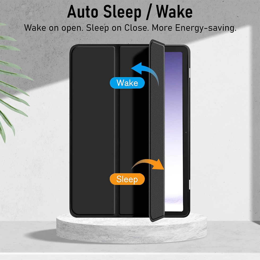 Husa tableta, DEISNGB, Compatibil cu Samsung Galaxy Tab A9, 2023, Functie sleep/wake-up, Antisoc, Rezistent la uzura, Usor de instalat, Portabil, Design ergonomic, TPU/Negru