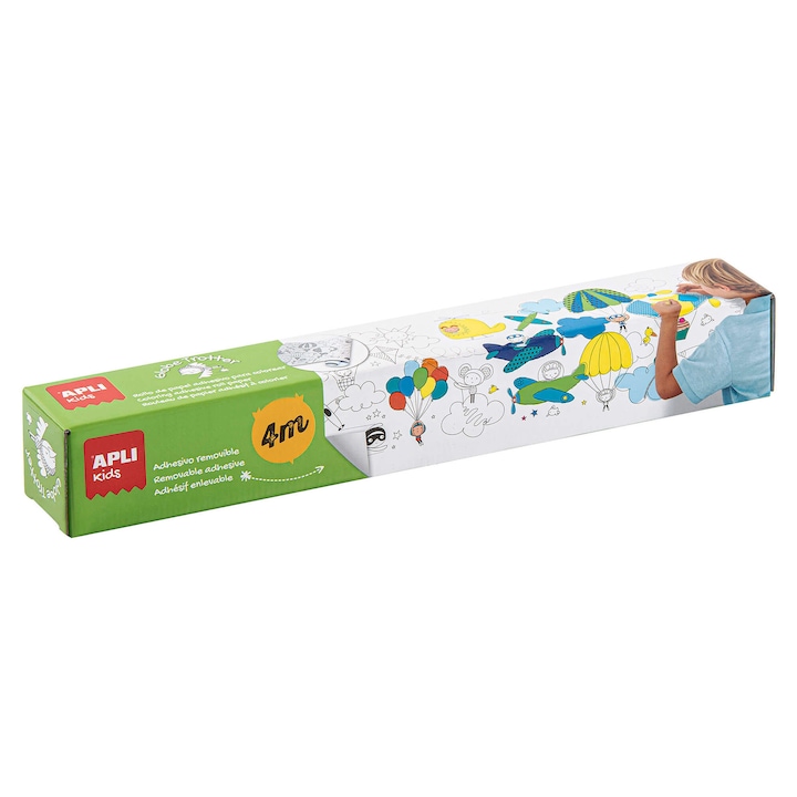 Coli adezive Apli, pentru pictat si colorat, model Transport