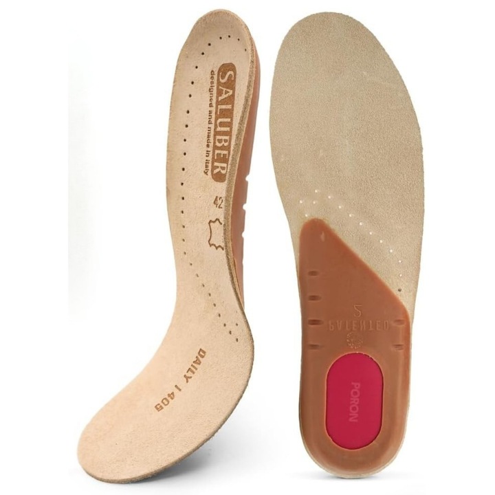 Branturi ortopedice Saluber, piele naturală, absorbtie socuri, unisex, mărimea 43 EU