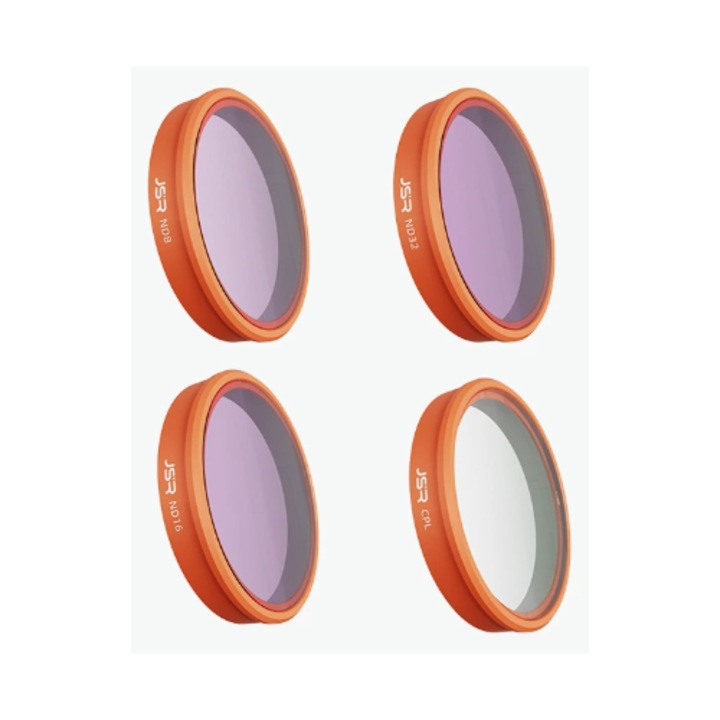 Filtre de polarizare CPL pentru camere de actiune DJI Osmo Action 6, set de patru piese, inclusiv CPL ND8 ND16 ND32