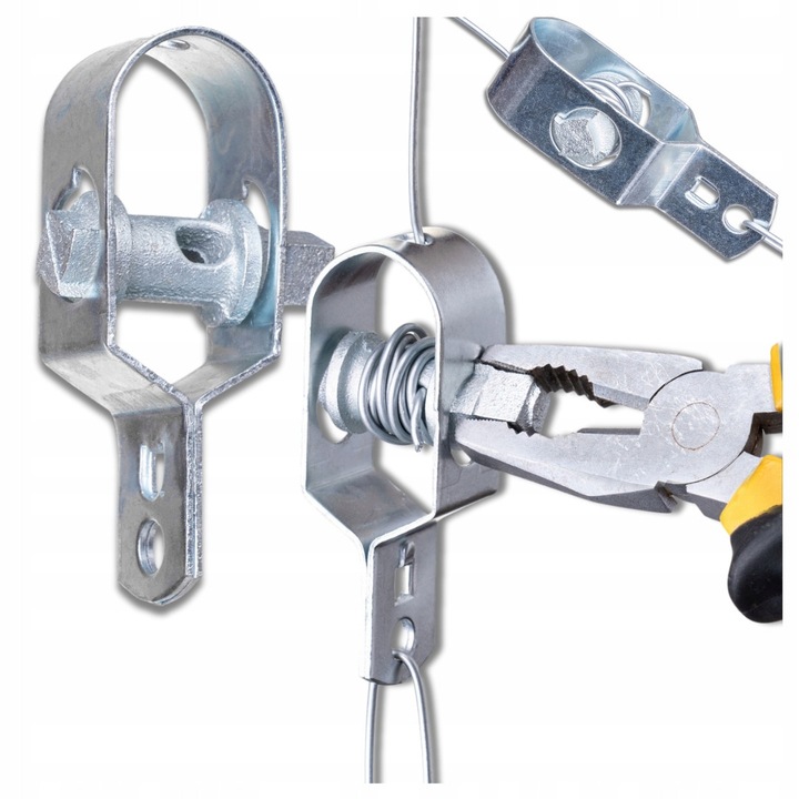 Tensionator pentru sârmă, JAN, otel zincat, montaj rapid, 90mm