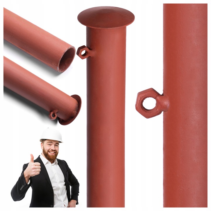 Stalpi De Gard, ZPH JAN, Fier, Executie De Inalta Calitate, Vopsire Electrostatica Cu Grund Rosu, Protectie Anticoroziva, Constructie Solida Din Otel, Rosii