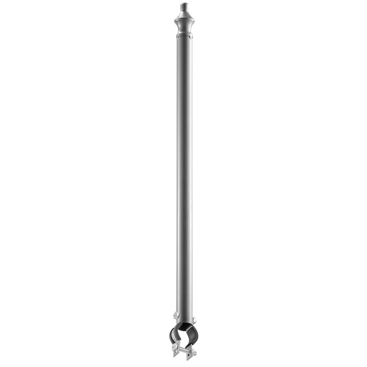 Set 18 extensii pentru gard, înălțime 69 cm, oțel galvanizat, negru, 32x45x695 mm