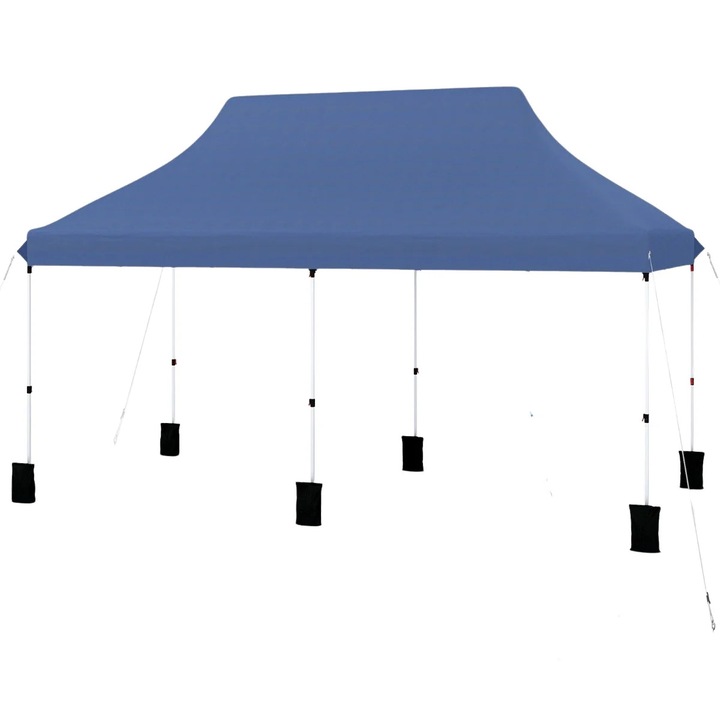 Cort Pop-Up Northix, 300x600cm, înălțime reglabilă, material Oxford, protecție UV